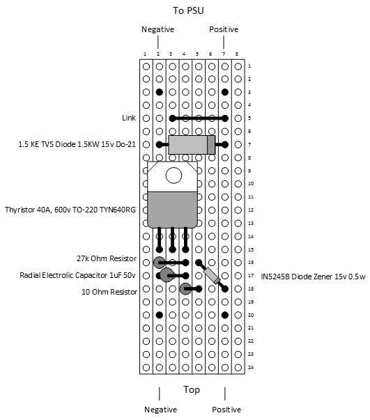 Veroboard diagram