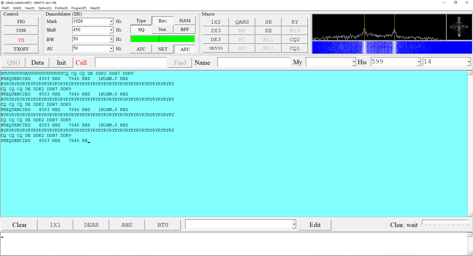 RTTY Weather MMTTY
