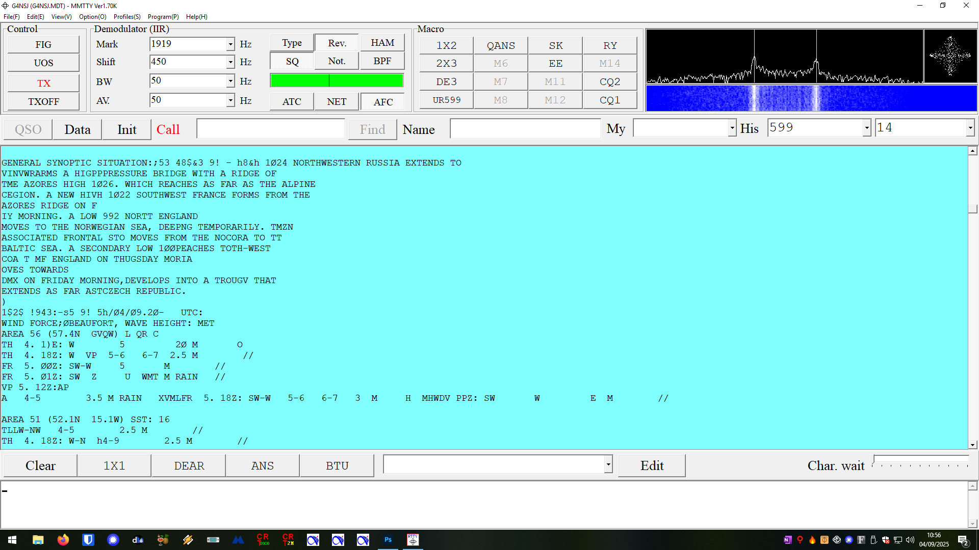 rtty weather forecast